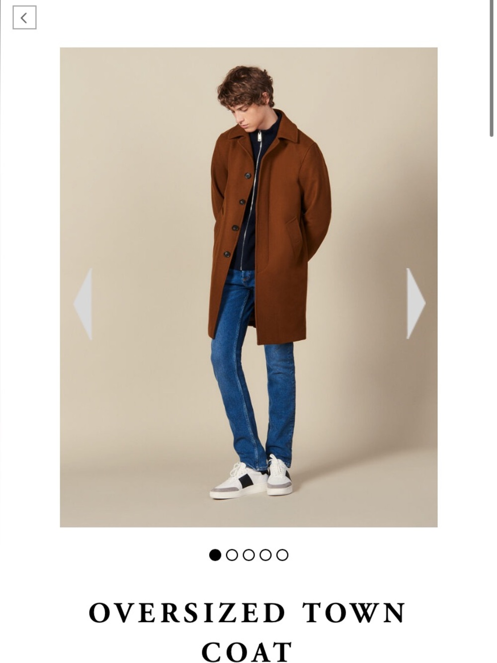 Sandro oversized town wool coat